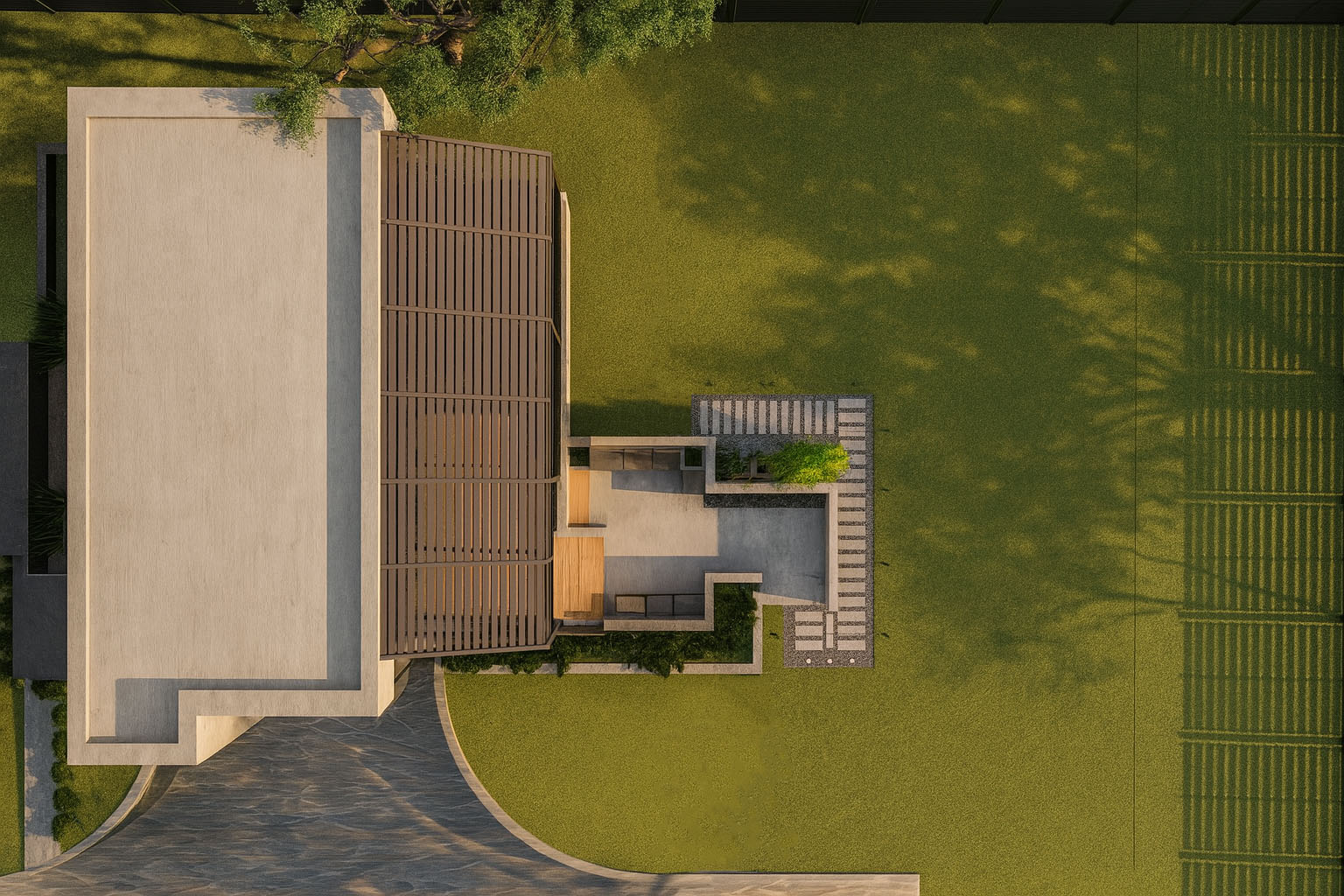 Projekt tarasu i elewacji – OK OFFICE - ujęcie 2